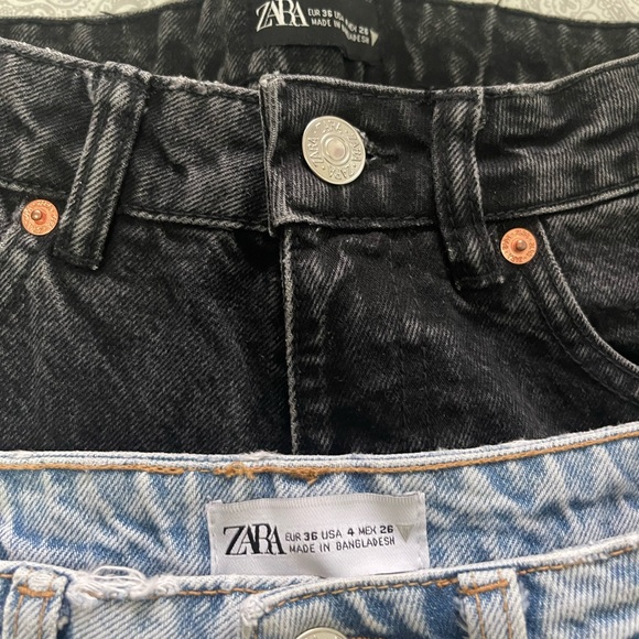Zara Mom Jeans Size 4, used like new. Worn once •Edmonton Alberta - Picture 3 of 3